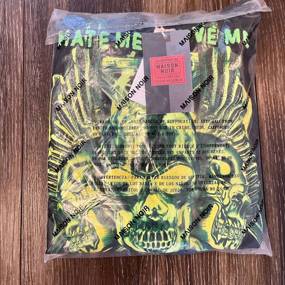 Maison Noir Mens Hoodie NWT Size XL - Picture 4 of 4